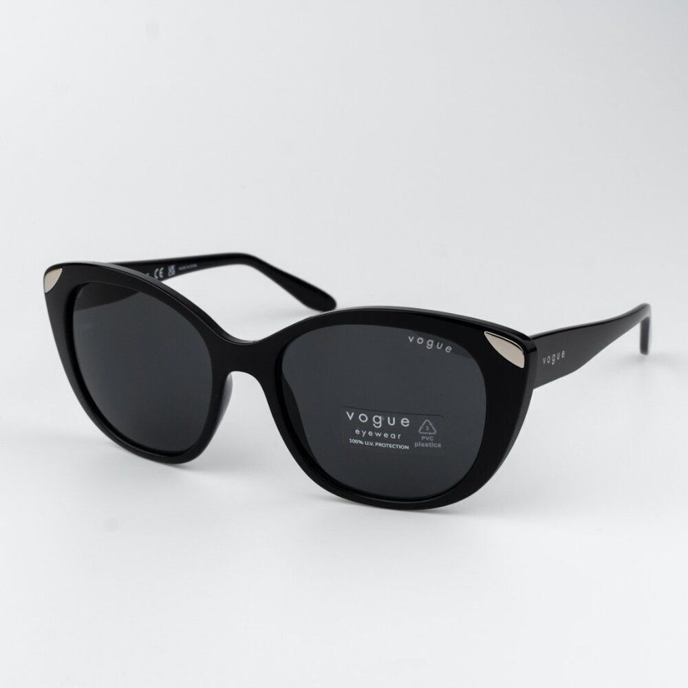 Vogue Women Sunglasses Black Dark Grey Cat Eye VO5457S W44/87 BRAND NEW